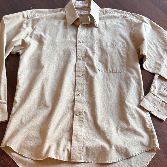 Givenchy Other - Givenchy Men's Beige Button-Up Shirt - 14 1/2 32/33 - classique vintage